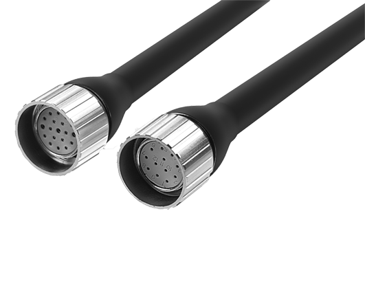 Industry Automation M23 Cable(Pin Connector) Harness 180°Male- 180°Female